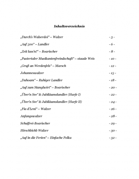 Alpenländische Harfenstückln  Band 1